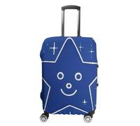 Interesting Face Star Luggage Covers for Suitcases, Washable Travel Accessories, Anti-Scratch & Dust Protection Suitcase Cover Protector Fits 19-32 Inch Luggage, Style, S, Classic