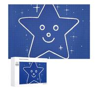 Interesting Face Star Puzzle for Adults Wooden Jigsaw Puzzle for Mother's Day Premium Puzzle with Unique Art Design Challenging Brain Teaser Birthday Gift for All Ages 1000 PCS