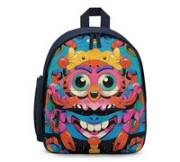 Interesting Faces And Crabs Backpack for Men Women, Durable Small Bookbag Lightweight Daypack for Travel, Hiking, Blue-style