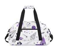 Interesting Galaxy Pattern Gym Bag Sports Duffle Bag Weekend Sleepover Duffel Bags Small Travel Tote for Overnight Workout Gymnastics Dance Ballet, Interesting Galaxy Pattern, 18.9 x 8.7 x 10.6 in,