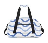 Interesting Guitars Style Gym Bag Sports Duffle Bag Weekend Sleepover Duffel Bags Small Travel Tote for Overnight Workout Gymnastics Dance Ballet, Interesting Stripes Theme, 18.9 x 8.7 x 10.6 in,