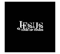 Interesting Jesus King of Kings Decal for and Motorcycles Waterproof Vinyl Sticker 18cm*7.2cm(White,20cmx8cm)