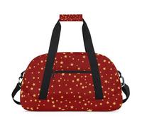 Interesting London Theme Gym Bag Sports Duffle Bag Weekend Sleepover Duffel Bags Small Travel Tote for Overnight Workout Gymnastics Dance Ballet, Interesting Stars Pattern, 18.9 x 8.7 x 10.6 in,