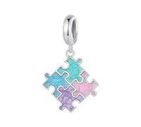 Interesting Makaron Puzzle Charms fit Pandora Bracelet 925 Sterling Silver Charms Pendant Necklaces Jewelry Gifts for Women Girl