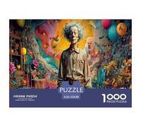 Interesting Peculiar Clown 1000 Piece Jigsaw Puzzles for Adults Educational Games Beautiful Home Decoration Challenge High Difficulty Mind Exercise 52x38cm/1000pcs