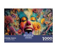 Interesting Peculiar Clown 1000 Piece Jigsaws for Adults Educational Games Beautiful Home Decoration Art Colorful DIY Craft Interior Design 38x26cm/1000pcs