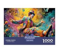 Interesting Peculiar Clown 1000-Piece Jigsaws for Adults Fun, Challenging Home Decoration High Difficulty Artistic Puzzle Collection 70x50cm/1000pcs
