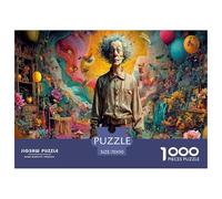 Interesting Peculiar Clown 1000 Pieces Jigsaw Puzzles for Adults Educational Games Birthday Gifts for Women And Man Challenge High Difficulty Skill Development 70x50cm/1000pcs