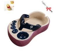 Interesting Shoe Tableware-French Fries Bowl, with Position for Tomato Sauce,for Storing Snacks Such as Fried Potatoes, Candies,for Use in Home Kitchens, Birthday Parties,and Holiday Parties (Blue)