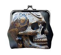 Interesting Skeleton Print Change Purse Women's Coin Purse Small Pouches with Kiss Lock,for Coins Cards Small Items