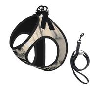 Interesting Skeleton Print Dog Harness Adjustable Walk Puppy Harnesses Leash Clips Pet Harnesses Training Pet Vest