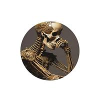 Interesting Skeleton Round Fragrance Cards Set, Lavender Hanging Air Freshener For Car Home Decor, 10 Or 24 Pcs