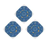 Interesting Sun Face Car Air Freshener, 3 Pcs Rhombus Hanging Air Freshener Cards, Long Lasting Fragrance Scented Cards for Car, Home, Office White-style
