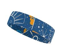 Interesting Sun Face Headbands for Women & Men Sports Headband, Fits All Head Sizes, Ultra Absorbent & Non-Slip Sweatband for Running, Yoga, Gym