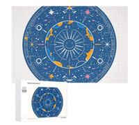 Interesting Sun Face Puzzle for Adults Wooden Jigsaw Puzzle for Mother's Day Premium Puzzle with Unique Art Design Challenging Brain Teaser Birthday Gift for All Ages 1000 PCS
