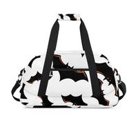 Interesting The Fall Design Gym Bag Sports Duffle Bag Weekend Sleepover Duffel Bags Small Travel Tote for Overnight Workout Gymnastics Dance Ballet, Lovely Bats Pattern, 18.9 x 8.7 x 10.6 in, Duffel