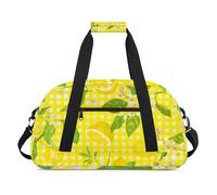 Interesting The Fall Design Gym Bag Sports Duffle Bag Weekend Sleepover Duffel Bags Small Travel Tote for Overnight Workout Gymnastics Dance Ballet, Lemon Food Style, 18.9 x 8.7 x 10.6 in, Duffel Bags