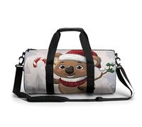 Interesting Wombats Gym Bag Sport Gym Tote Bag Lightweight Duffle Bag Carry On Weekender Bags for Women Men, white, 17.7in/9in/9in