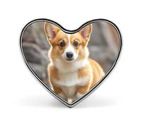 Interesting Wombats Lapel Pin Heart Brooches And Pins - Metal Badge for Shirts, Jackets, Hats | Durable Fashion Accessory & Gift for Men, Women, Events, Corgi Dogs, Love form