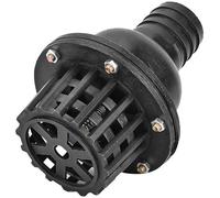 Interface Strainer, Pipeline Filter,Pipeline Filter,Interface Strainer, Water Pump Foot Valve, 1.5" 2" 2.5" 3" 4" Black PVC Check Valve, Water Pump Pumping Filter Bottom Valve for Fluid Machine, 1pcs