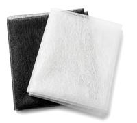 Interfacing Fabric Iron On 2 Pcs White Black 1.12mx1m Fusible Web Sheets
