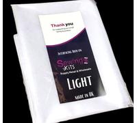 Interfacing Fabric Non-Woven Light Weight Fusible Iron On Interfacing Fabric 75cm Wide White Light (3 Meters)