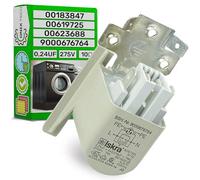 Interference Suppression Condenser 0,24UF 275V 1Ohm with Original Code 00183847 00619725 00623688 9000676764 for Bosch for Siemens for Constructa for Balay - MADE IN EU - Warranty 5 Years - ONIX TECH