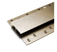 Interfloor Premier Dual Edge Carpet To Carpet Bar 60mm Aluminium Screw Down 0.9M