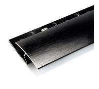 Interfloor Premier Zig Zag Carpet To Hard Floor 50mm Aluminium Screw Down - Brushed Black, 0.9M