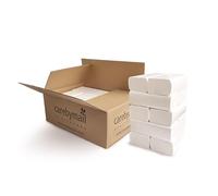 Interfold V-Fold Paper Hand Towels | White | 2-Ply | CarebyMail Healthcare (10 Sleeves - 2000 Hand Towels)