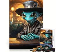 Intergalactic Alien Ale 1000-piece Jigsaw Puzzles Mindful Game Anxiety Relief Enjoyable Challenge Home Art (38x52cm)