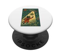 Intergalactic Catnip Patrol Space Cat Adventure Abduction PopSockets Adhesive PopGrip