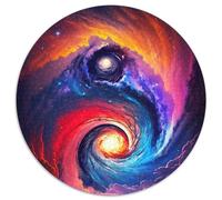 Intergalactic Couple Jigsaw Puzzle 1000 Pieces 1000 Pieces Round Puzzle Gifts for Home Decor, Brain Training 67.5x67.5cm