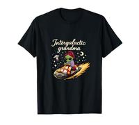 Intergalactic Grandma Cute UFO Pun Alien Knitting T-Shirt