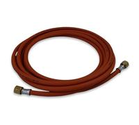 INTERGAS 8mm LPG Rubber Gas Hose - Heavy-Duty Flexible Hose with 3/8" LH BSP Fittings - Safe 20 Bar Working Pressure - Propane & Butane Compatible Pipe for Blow Torches, BBQs & Outdoor Heating - 10M