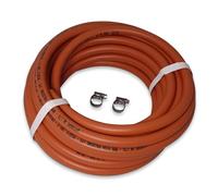 INTERGAS LPG Gas Hose Kit 8mm - Flexible High Pressure Rubber Pipe with 2 Jubilee Clips - Safe Leak-Free Hose for Propane & Butane Appliances - Ideal for BBQs, Heaters, Stoves & Outdoor Cooking (40M)