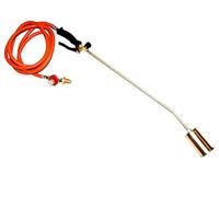 INTERGAS Single Propane Weed Burner Torch Kit - Heavy Duty Blow Torch with 60mm Burner Head, 10m LPG Hose & Adjustable Regulator - Ideal for Garden Weed Killer, Patio Torch & Roofing Flame Thrower