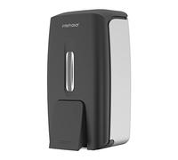 interhas! Wall Mount Manual Soap Dispenser 800ml Gel Liquid Commercial - Black