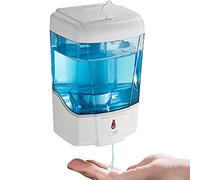 interhasa! Hand Sanitizer Dispenser Wall Mounted Automatic Commercial Liquid Soap Dispenser Liquid/Gel Touchless Hand Soap Sanitizer Dispenser for kitchen bathroom 600ml/20oz White