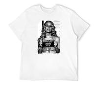 interi Baby Mugshot Devils Rejects Horror Movie T-Shirt Black Cotton White XXL