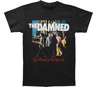 interi Damned Men Black T Shirt Machine Gun Etiquette T Shirt Black Cotton Fashion Cause Tops Tee Black XL