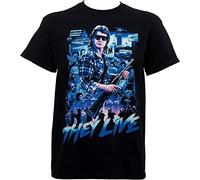 interi John Carpenter Mens They Live T-Shirt Black S