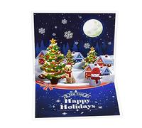 Interior 3D Christmas Greeting Card Winter Holiday New Year Celebration Desktop Decoration with Exquisite Christmas Card Personalized Interior Card for Snowman Deer Greeting Cards