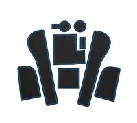 Interior Accessories For VW For Golf 7 7.5 Mk7 Mk7.5 2013-2020 Central Control Door Slot Pad Dust-proof Armres Full Set Pad(Blue)
