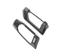 Interior Accessory Car Shift Panel Rear Air Vent Frame Glass Lifting Frame Trim Accessories ABS Carbon Fiber For BMW 7 I7 Series G70 2023-2025(B)