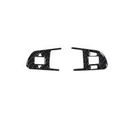 Interior Accessory For A4 B8 8K For A6 C6 4F For Q5 8R For Q7 4L For A3 8V Auto Accessories 1SET Car Steering Wheel Ring Trim Carbon Fiber Sticker Cover(Carbon fiber type B)