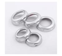 Interior Accessory Volume Air Conditioning Knob Cover Trim Accessorie For Land For Rover For Freelander 2 2013-2015 ABS Chrome