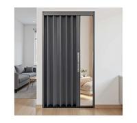 Interior Accordion Door Aluminum AlloyComplete Mounting Hardware & Lock IncludedVarious Sizes (76x80in 192x203cm) for Space-Saving Solutions