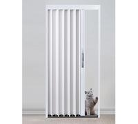 Interior Accordion Door - Fold Sliding Door for Closet, Includes Hardware and Lock, Insulated Design, Easy to Install