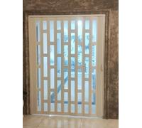 Interior Accordion Door PVC Concertina Accordion Folding Door，Roll Up Room Divider Screen, Sliding Door, Transparent Acrylic Panel/Magnetic Doorpost/Silent and Smooth Roller(WxH 20x80in(51x203cm))